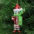 Northlight 6  Red and Green Tootsie Roll Chewy Chocolate Candy Glass Christmas Ornament Perspective: bottom