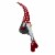 Northlight 24 Gray and Red Hanging Leg with Polka-Dot Snow Cap Smiling Gnome Perspective: bottom