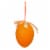 Northlight Club Pack of 12 Orange and Green Spring Easter Egg Ornaments 2.5 Perspective: bottom