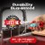 Zulay Kitchen Digital Meat Thermometer - Red and Black Perspective: bottom