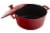 IMUSA Cast Aluminum Covered Dutch Oven - Red Perspective: bottom