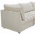 Meridian Furniture Jacob Cream Velvet Modular Sectional Perspective: bottom