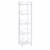 Convenience Concepts 8016W 5 x 14.25 x 58.25 in. Designs-2-Go Extra Storage 5-Tier Folding Me Perspective: bottom