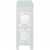 Omega 1 Drawer Console Table with Shelves Perspective: bottom