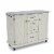 Homestyles Seaside Lodge Wood Kitchen Cart in Off White Perspective: bottom