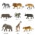South African Animals TOOB Perspective: bottom