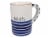 Ceramic Blue and White 4 PC. Mug Set Perspective: bottom