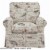 Sunset Trading Horizon Box Cushion Chair Slipcover - Bird Script Perspective: bottom