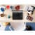 Logitech Design Collection Limited Edition Wireless Ambidextrous Optical Mouse - Blue Aurora Perspective: bottom