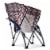 Tranquility Portable Beach Chair, Vibe Collection - Navy Blue, Orange, & Gray Pattern Perspective: bottom