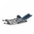 Outdoor Rocking Camp Chair, Navy Blue Perspective: bottom