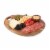 Pebble Shaped Acacia Serving Board 12" x 9", Natural Acacia Perspective: bottom