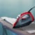 Brentwood 1000 Watt Non-Stick Steam Iron - Red Perspective: bottom