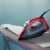 Brentwood 1000 Watt Non-Stick Steam Iron - Red Perspective: bottom