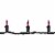 Northlight 35-Count Purple Mini Christmas Lights, 7ft Black Wire Perspective: bottom