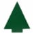 Northlight 15 Green Tree Shaped Christmas Advent Calendar Decoration Perspective: bottom
