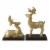 Northlight Set of 2 Gold Reindeer Glittered Christmas Stocking Holders 8.5 Perspective: bottom