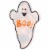 Northlight 12  Lighted Holographic Ghost Halloween Window Silhouette Decoration Perspective: bottom