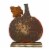 Northlight 8  Orange Carved Wood Fall Harvest Pumpkin Decoration Perspective: bottom