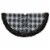 Northlight 48  Brown and White Plaid Christmas Tree Skirt with Faux Fur Perspective: bottom