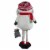 Northlight 33-Inch Red, White, and Gray Plush Christmas Snowman with Telescopic Legs Perspective: bottom
