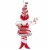 Select Artificials 13  Red and White Peppermint Striped Elf with Jingle Bells Perspective: bottom