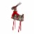 Northlight 16 Red and Green Plaid Standing Reindeer Christmas Figure Perspective: bottom