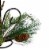 Northlight 10 Green Artificial Sprigs and Pine Cone Christmas Candle Holder Perspective: bottom