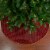 Northlight 48 Red and Gold Diamond Pattern Christmas Tree Skirt Perspective: bottom