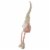 Northlight 29 Pink and Cream Sitting Spring Gnome Figure with a Knitted Hat Perspective: bottom