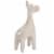 Northlight 5.5 Pearlized Cream Ceramic Moose Christmas Figure Perspective: bottom