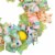 Northlight Pastel Easter Egg and Ribbons Wreath, 22-Inch, Unlit Perspective: bottom