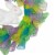 Northlight Colorful Deco Mesh Ribbon Easter Bunny Wreath, 24-Inch, unlit Perspective: bottom