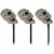 Northlight Set of 3 Skull Stakes Outdoor Yard Halloween Decorations Perspective: bottom