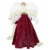 Northlight 14  Burgundy Angel with Lighted Candle Christmas Tree Topper Perspective: bottom