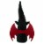 Northlight 17 Black and Red Halloween Boy Gnome with Bat Wings Perspective: bottom