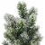 Northlight Mini Flocked Pine Artificial Christmas Trees with Burlap Base - 18 - Set of 3 Perspective: bottom
