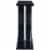 Enticing Rectangular Bar Unit With 2 Shelves And Wine Holder, Black Perspective: bottom