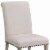 Benjara 19.5  Contemporary Wood Rolled Back Dining Chairs in Beige (Set of 2) Perspective: bottom