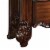 Traditional Style Wooden Nightstand With Two Drawers, Cherry Brown Perspective: bottom