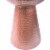 Benzara Hammered Textured Iron Stool - Copper Perspective: bottom