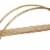 Wood and Metal Wall Shelf with 2 Open Shelves, Brown and Gold- Saltoro Sherpi Perspective: bottom