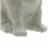 Benjara BM208405 Cement Bulldog Sitting Figurine Looking Straight - Weathered Gray Perspective: bottom