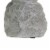 Cement Figurine of Pigeon Facing Downwards and Sitting on Rock Base, Gray- Saltoro Sherpi Perspective: bottom