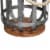 Benzara Hanging Galvanized Lantern - Gray Perspective: bottom
