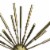 Benzara Sputnik Spike Deocorative Metal Decor - Brass Perspective: bottom