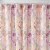 Fabric Shower Curtain with Medallion Pattern and Button Holes, Multicolor- Saltoro Sherpi Perspective: bottom