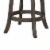 Benjara 38.25 Modern Solid Wood Lattice Back Swivel Counter Stool in Gray Perspective: bottom