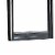 Traditional Style Wooden Frame Dresser Mirror with Curved Top, Black Perspective: bottom