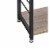 Wooden Bakers Rack with 4 Shelves and Wire Basket, Brown and Black- Saltoro Sherpi Perspective: bottom